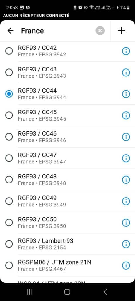 Référentiel RGF93 CC44